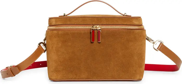 Christian Louboutin Djanis Suede Crossbody Vanity Case | Nordstrom | Nordstrom