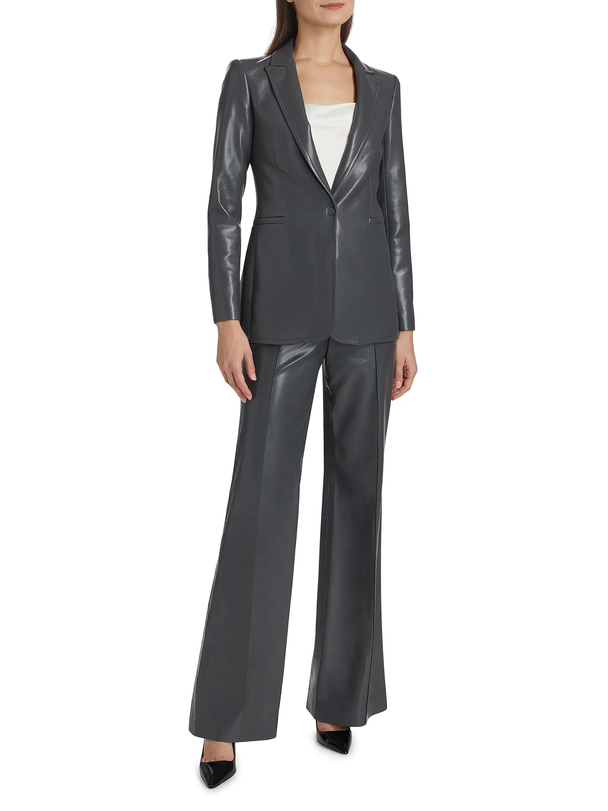 Dylan Faux Leather High-Rise Pants | Saks Fifth Avenue