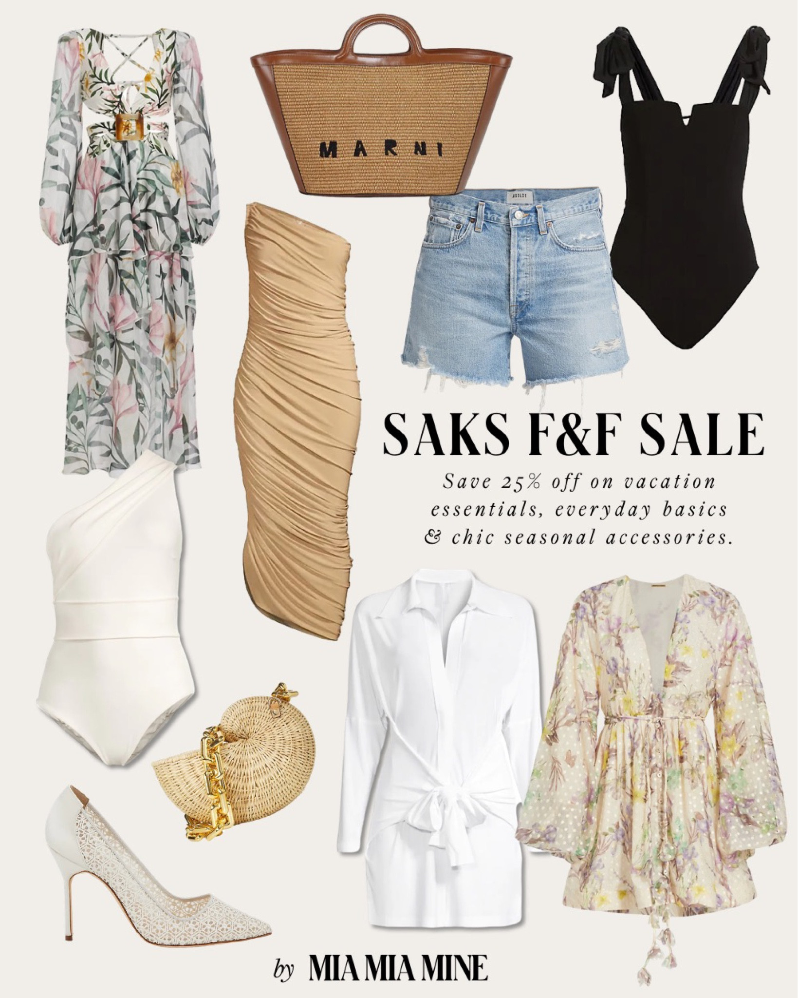 Saks friends & family sale
Take 25% off vacation outfits including, agolde denim shorts, Norma Kamali dresses, patbo vacation dresses, straw bags and more 

#LTKstyletip #LTKsalealert #LTKtravel