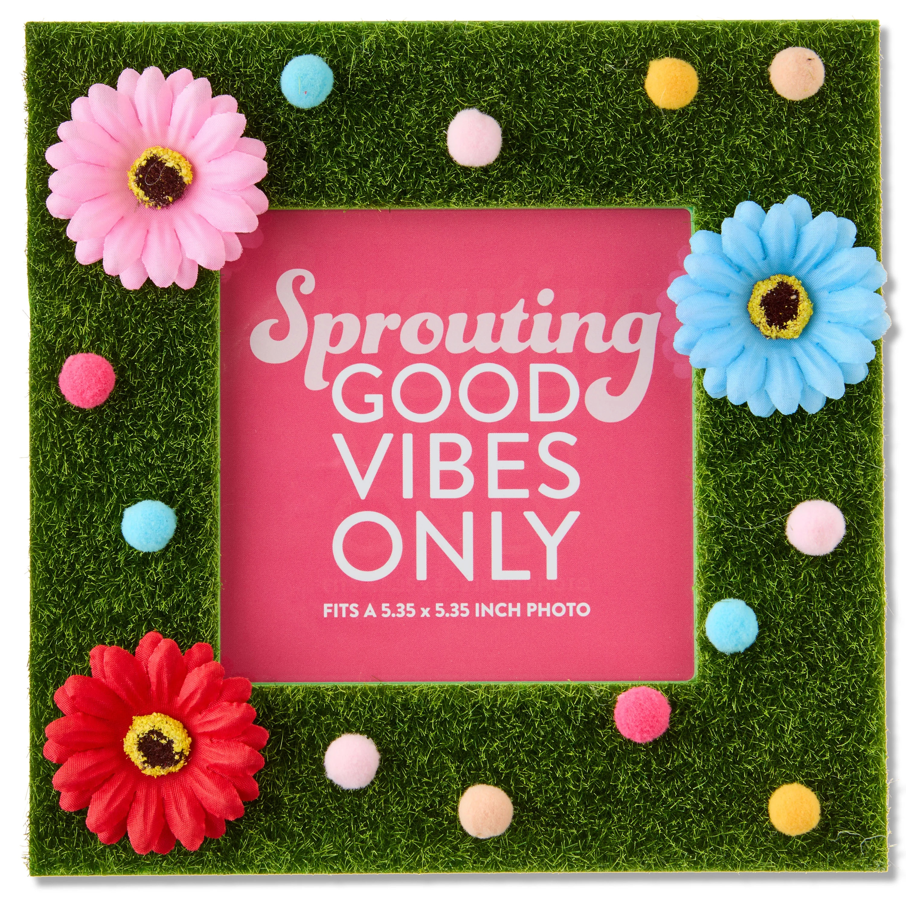 Faux Grass Square Picture Frame, Multicolor, Easter by Way To Celebrate | Walmart (US)