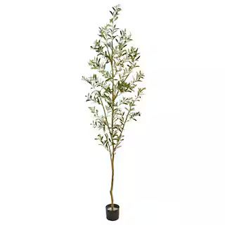 Nearly Natural Indoor 82 in. Artificial Olive Tree 9160 | The Home Depot