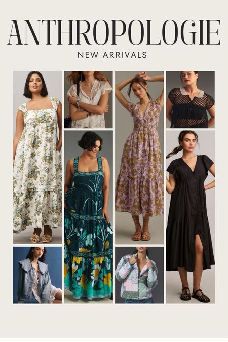 Anthropologie new arrivals! Floral dresses , spring dresses , Peter Pan collar blouse , floral dress , Easter dress , quilted jacket , Peter Pan collar denim jacket. Plus size ootd. Plus size outfits. Follow me for more Anthropologie and plus size finds! Plus size spring , midsize spring 

#LTKwedding #LTKplussize #LTKstyletip
