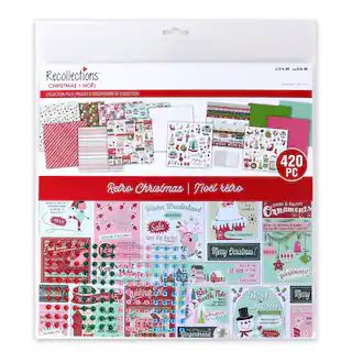 Retro Christmas Paper & Embellishment Collection Pack by Recollections™ | Michaels | Michaels Stores