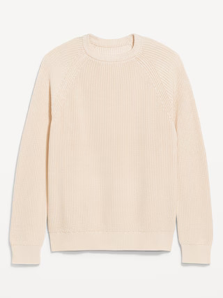 Crew-Neck Shaker-Stitch Sweater | Old Navy (US)