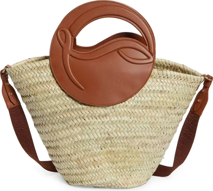 Christian Louboutin Medium Biloumoon Basket Weave Handbag | Nordstrom | Nordstrom