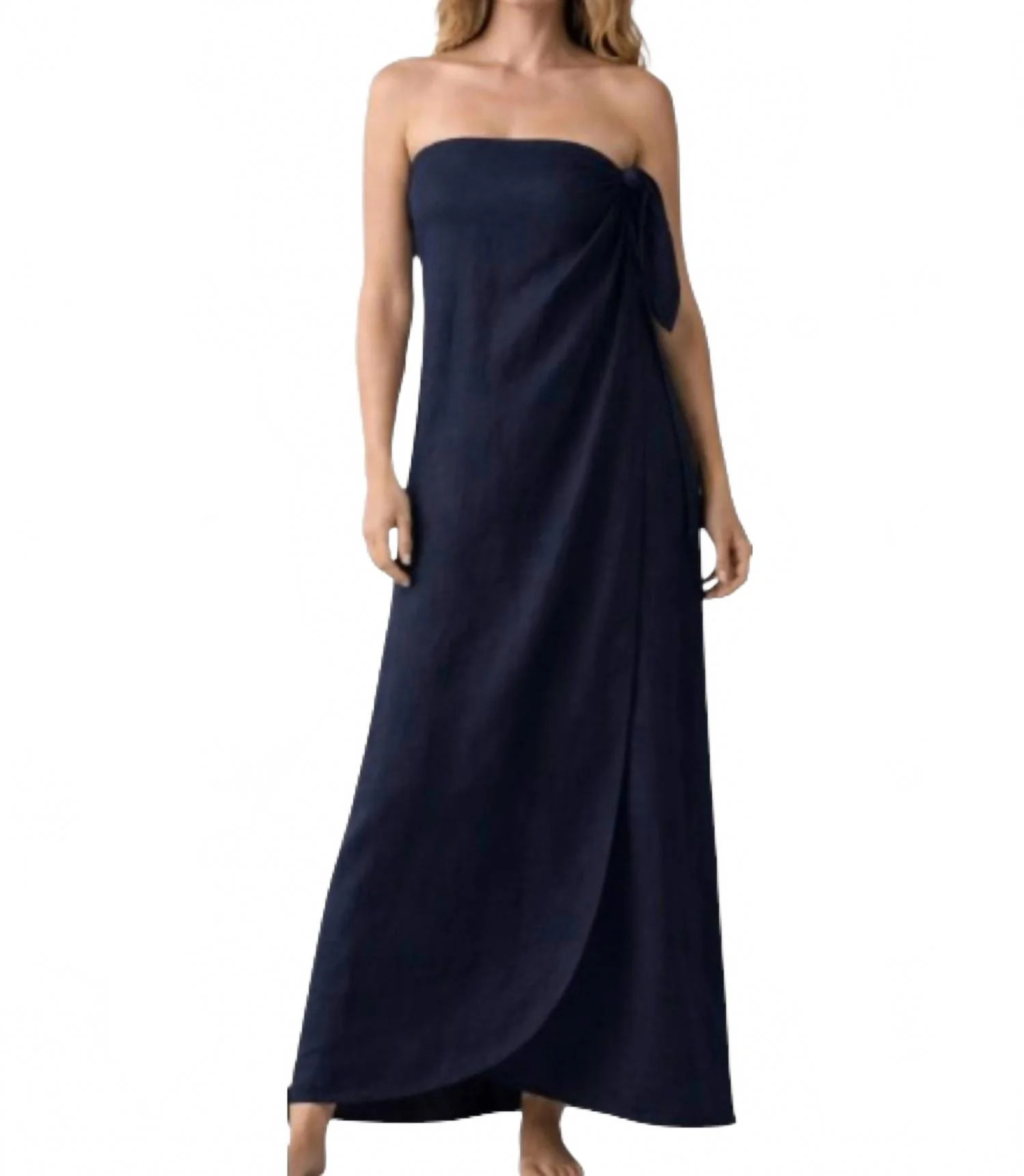 Ridley Maxi Dress In Navy | Shop Simon