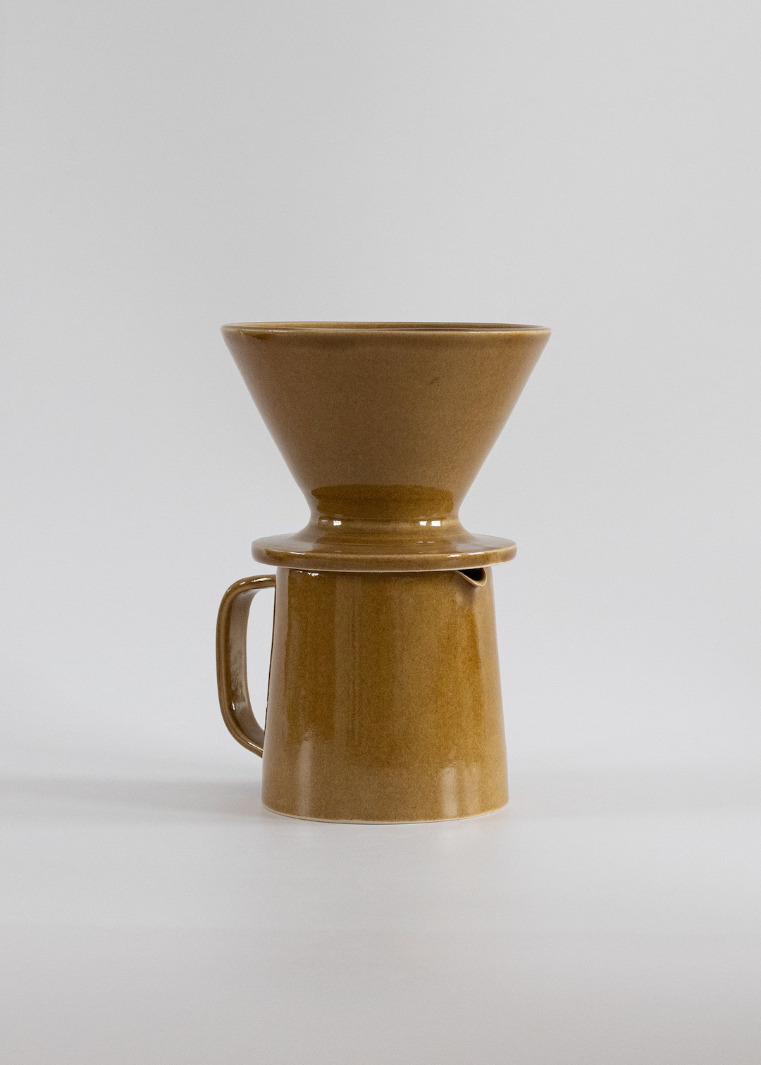 Mustard Brown Ceramic Pour Over Coffee Set, Pour Over + Coffee Jug, Coffee Dripper, Coffee Filter... | Etsy (US)