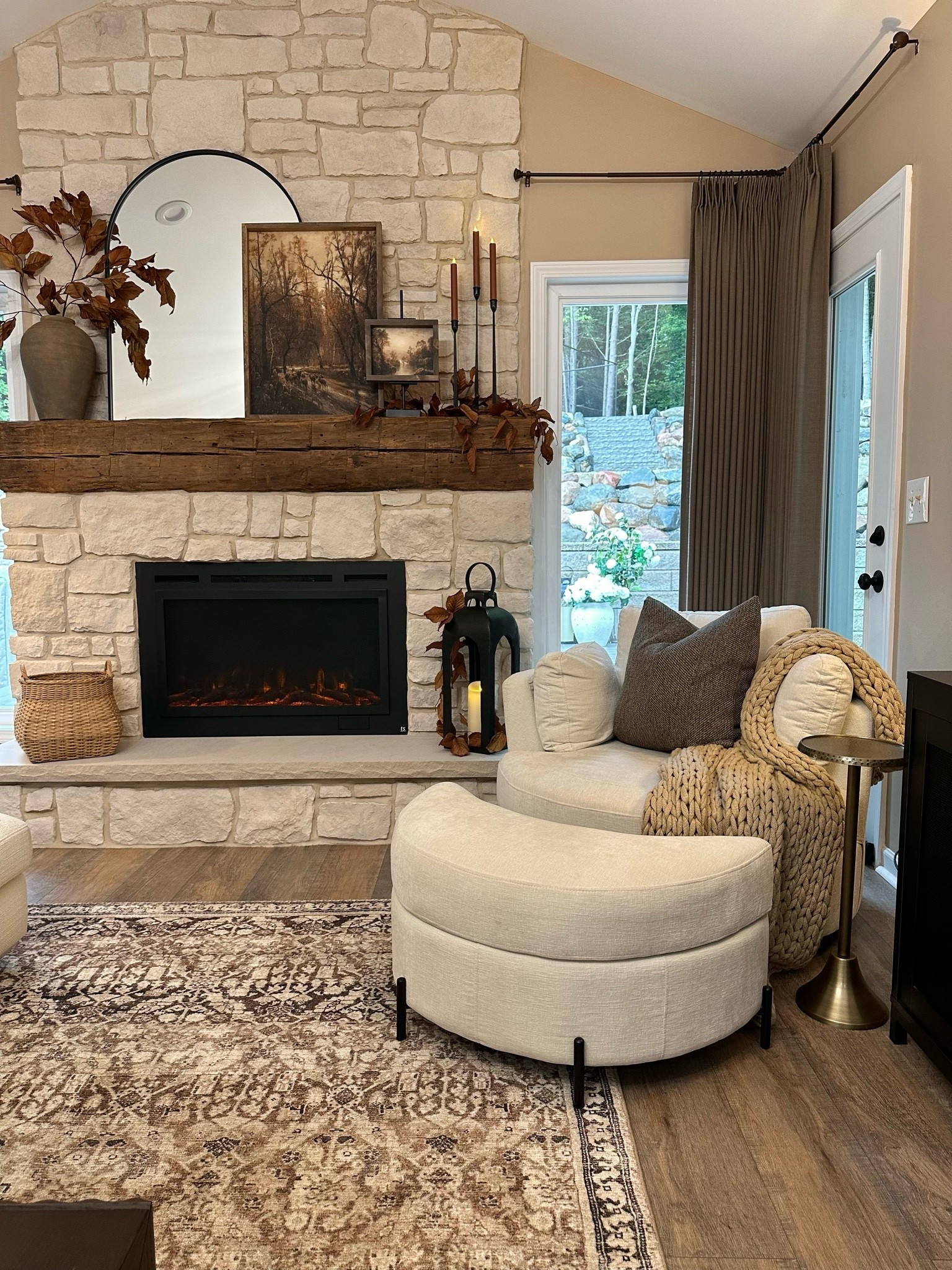 Coziest Corner In The House 🍂

There’s just something about a cozy chair tucked beside the fireplace that makes you want to stay awhile. The warm fall layers, chunky knit throw, textured pillow, vintage-inspired rug and collected mantel styling make this little corner feel especially inviting this time of year.

Follow @farmtotablecreations on Instagram for more home finds and styling inspiration.

#CozyHome #FallDecor #FallHome #CozyCorner #LivingRoomDecor #HomeDecor #FallStyling #NeutralHome #FireplaceDecor #CozyLiving

#LTKSeasonal #LTKHome #LTKSaleAlert