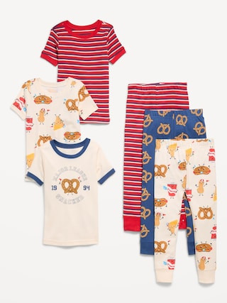 Snug-Fit Graphic Pajama 6-Piece for Toddler & Baby | Old Navy (US)