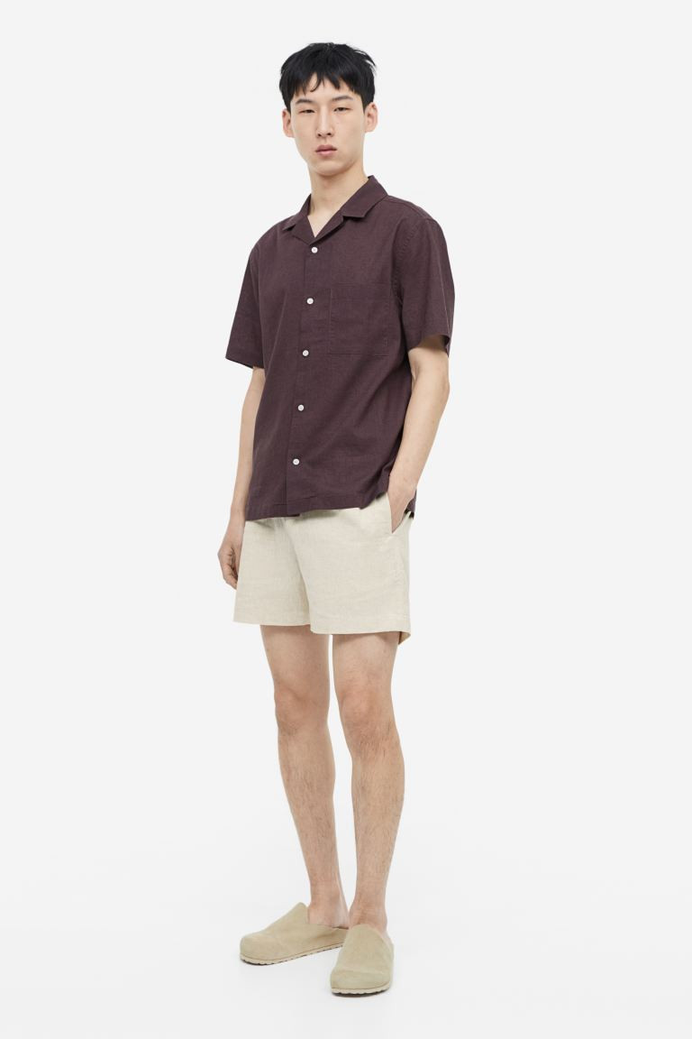 Regular Fit Linen-blend Shorts | H&M (US + CA)