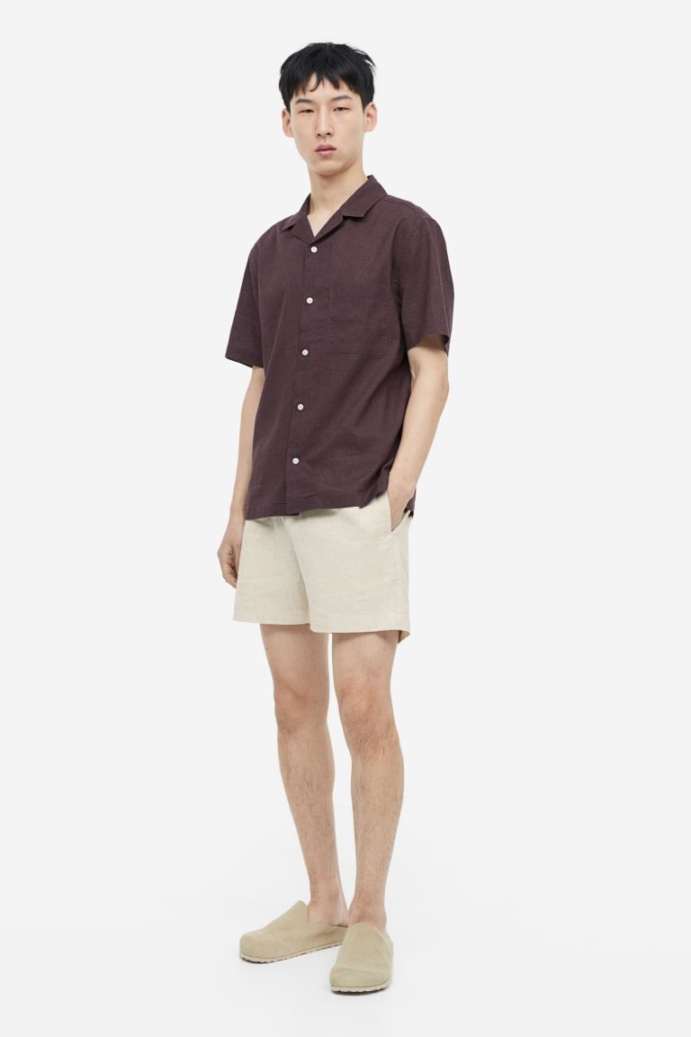 Regular Fit Linen-blend Shorts | H&M (US)