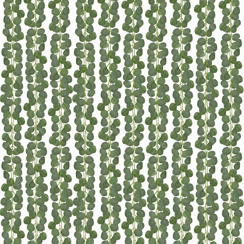 CQURE 14Pcs Eucalyptus Garland,Artificial Eucalyptus Leaves Table Greenery Garland Wreath Vines f... | Amazon (US)