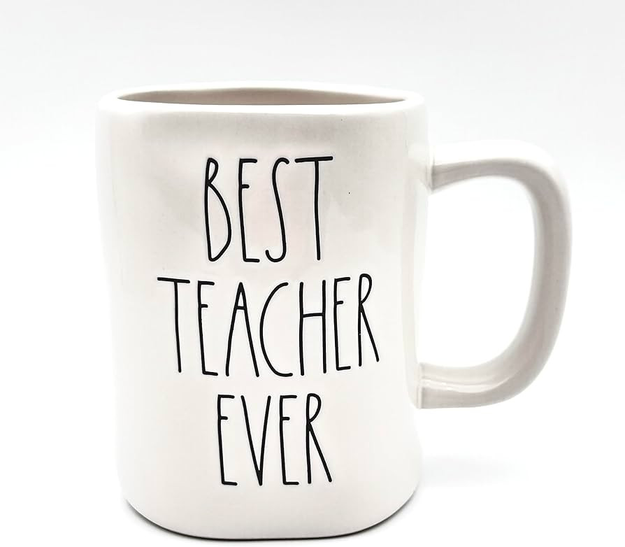 Rae Dunn BEST TEACHER EVER Coffee Tea Mug - ceramic | Amazon (US)
