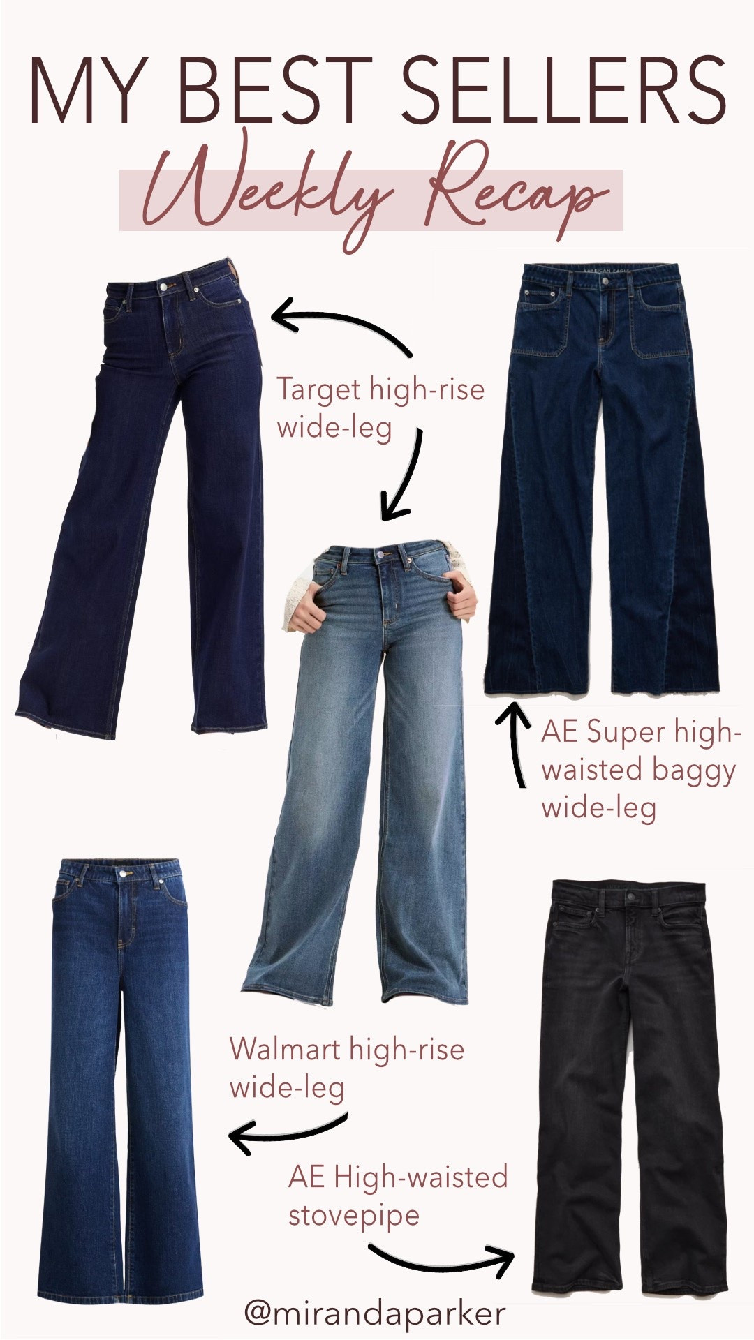 Denim season! These are my best sellers from this past week