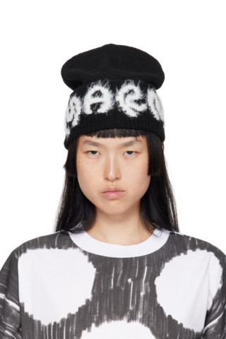 Marni - Black Logo Beanie | SSENSE