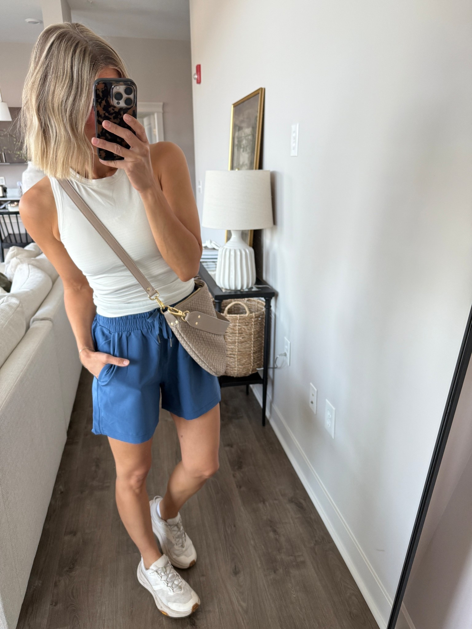 Wearing small shorts (code: LAWXSPANX), 6 tank, 6 sports bra, sneakers tts

#LTKActive #LTKFindsUnder100 #LTKOver40