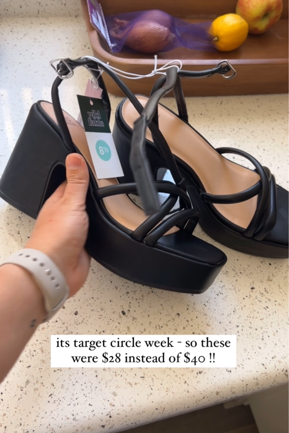 $28 chunky black heels! 

#LTKfindsunder50 #LTKsalealert #LTKxTarget