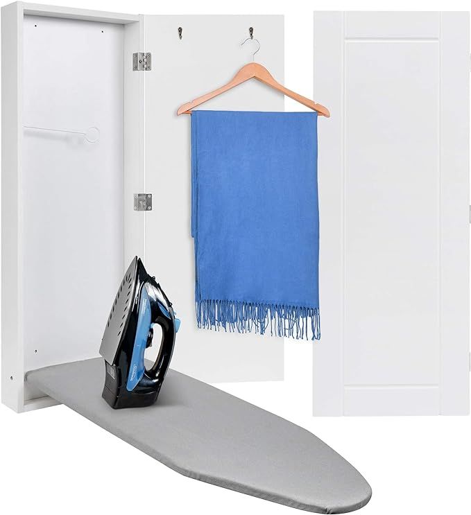 Ivation Wall-Mounted Ironing Board Cabinet, Foldable Ironing Storage Station for Home, Apartment ... | Amazon (US)