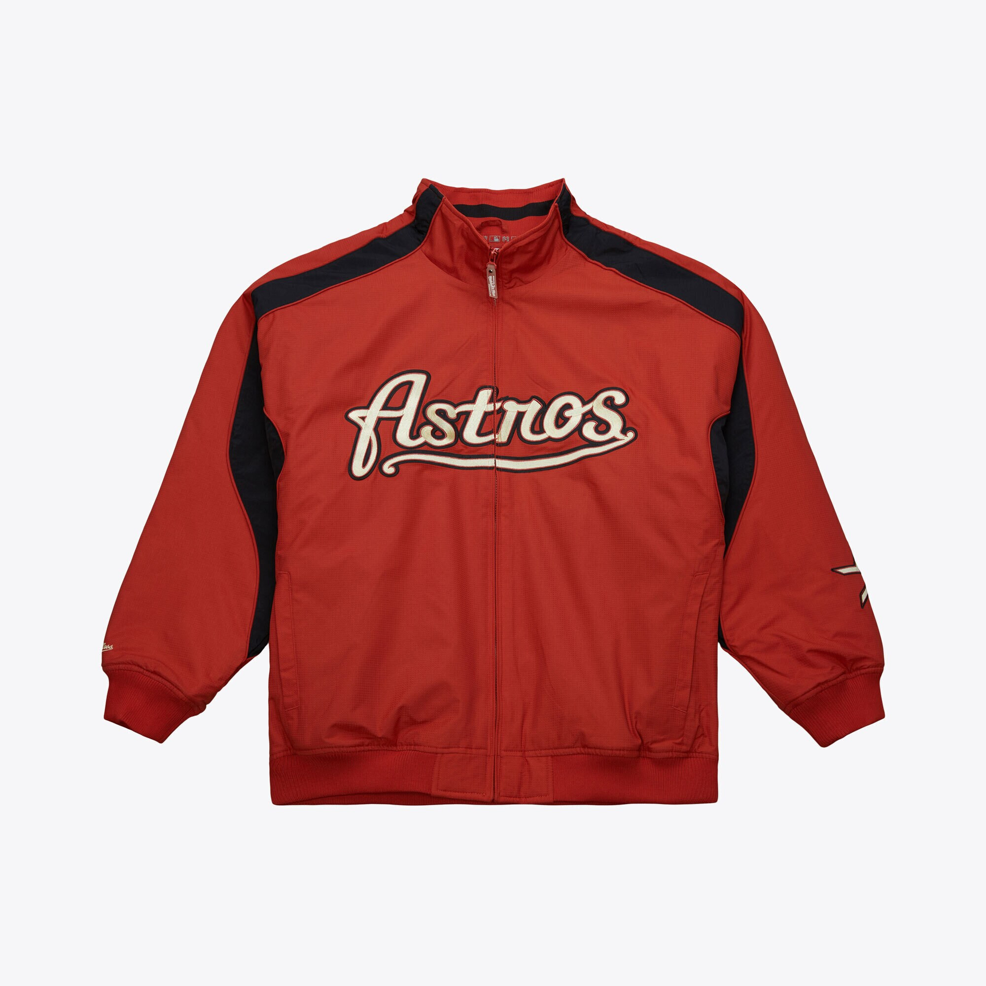 Men's Red Houston Astros Cooperstown Collection Authentic Full-Zip Jacket | Mitchell & Ness