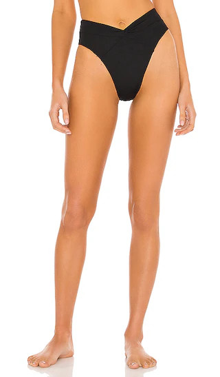 Nancy Lee Bitsy Bikini Bottom in Black | Revolve Clothing (Global)