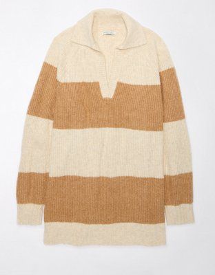 AE Oversized Collared Sweater Dress | American Eagle Outfitters (US & CA)