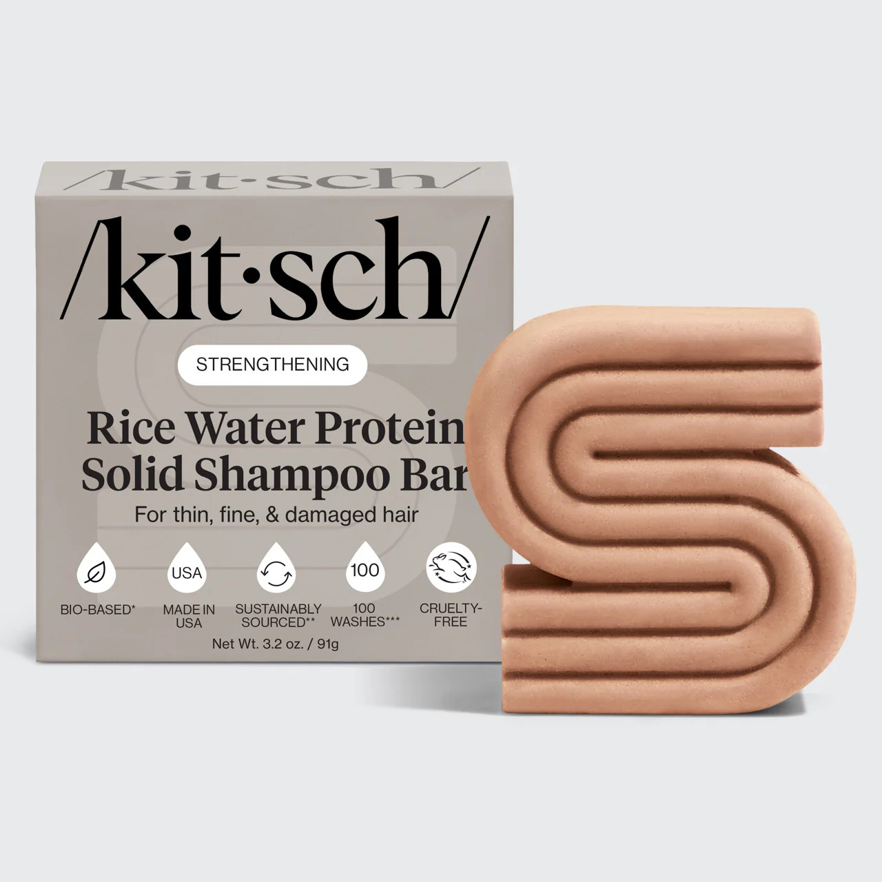 Rice Water Shampoo Bar for Hair Growth | KITSCH | Kitsch