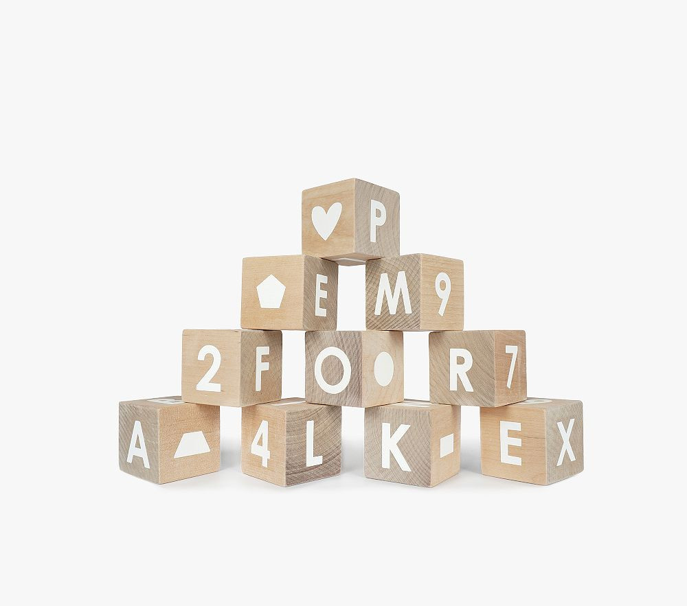 Modern Blocks Counting, Shapes &amp; Alphabet Block Set | Pottery Barn Kids