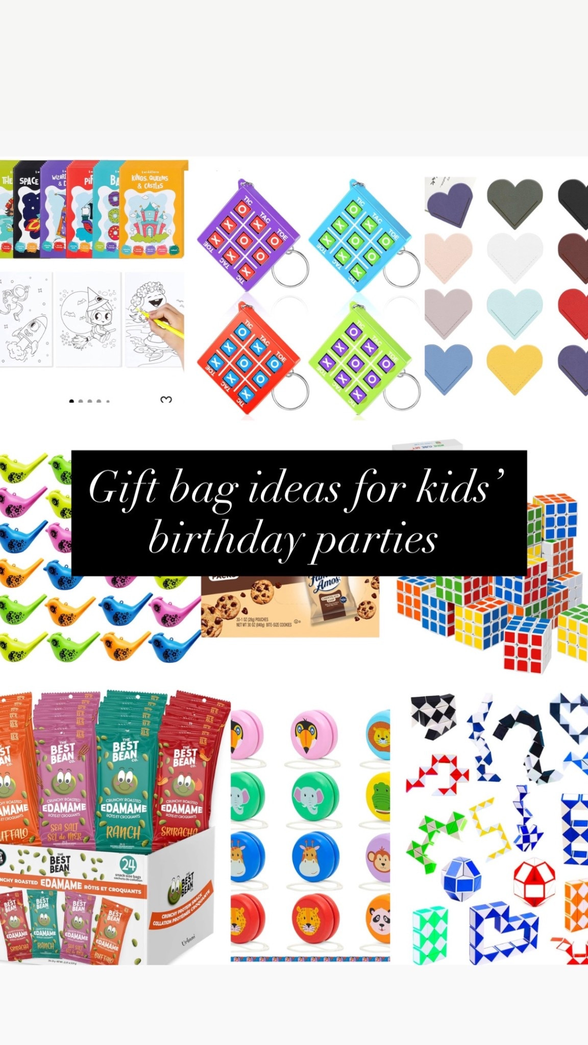 Gift bag ideas for kids’ birthday parties. 

#LTKKids #LTKFamily #LTKParties