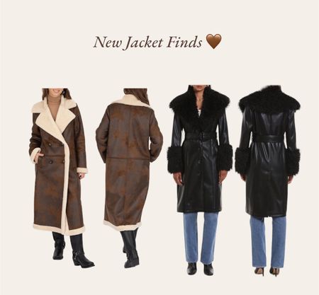2 jackets I am loving ! 

- the brown is a dupe of the simon miller jetz coat but only $160 ! 
- & loving the trim & vibes of the black coat , perfect for the holidays 

#LTKsalealert #LTKCyberWeek #LTKSeasonal