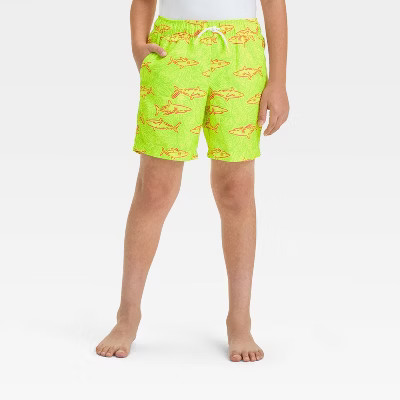 Boys' Shark Printed Swim Shorts - Cat & Jack™ | Target