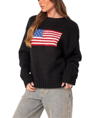 Usa Oversized Chunky Knit Sweater | Bloomingdale's (US)