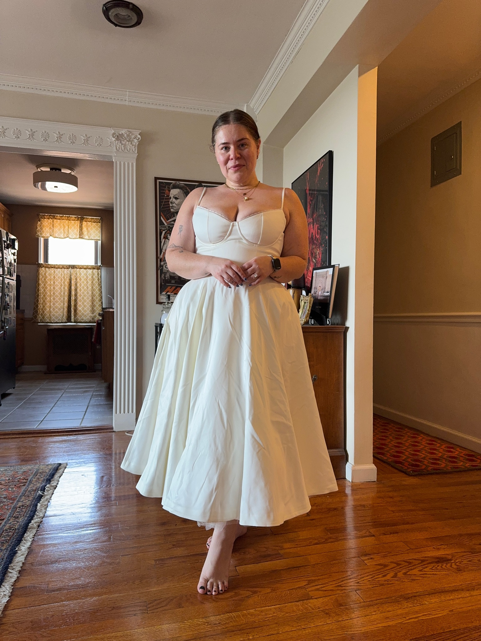 stunning house of cb dress. perfect for a bride or just everyday princess vibes 🖤  i'll be wearing this for my engagement photoshoot but it's perfect for a bridal shower or welcome dinner too!

#LTKMidsize #LTKWedding