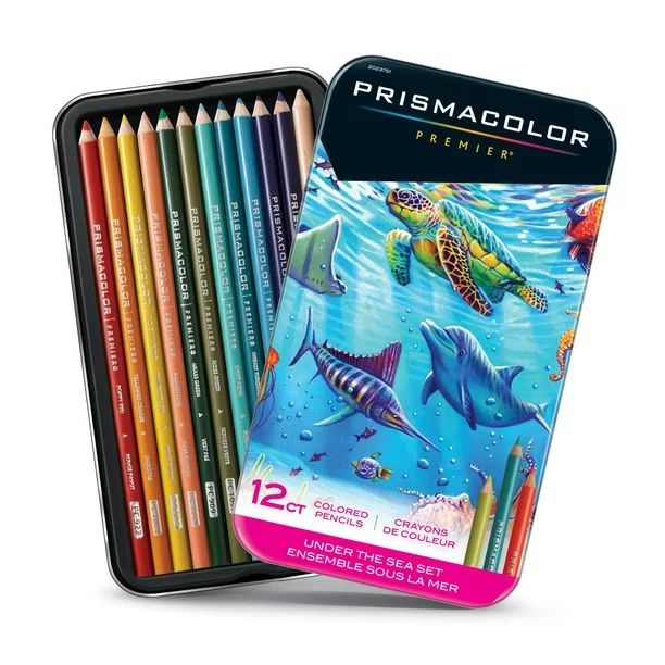 Prismacolor Premier Thick Core Colored Pencil Set, 12-Pencil Set, Under The Sea | Walmart (US)