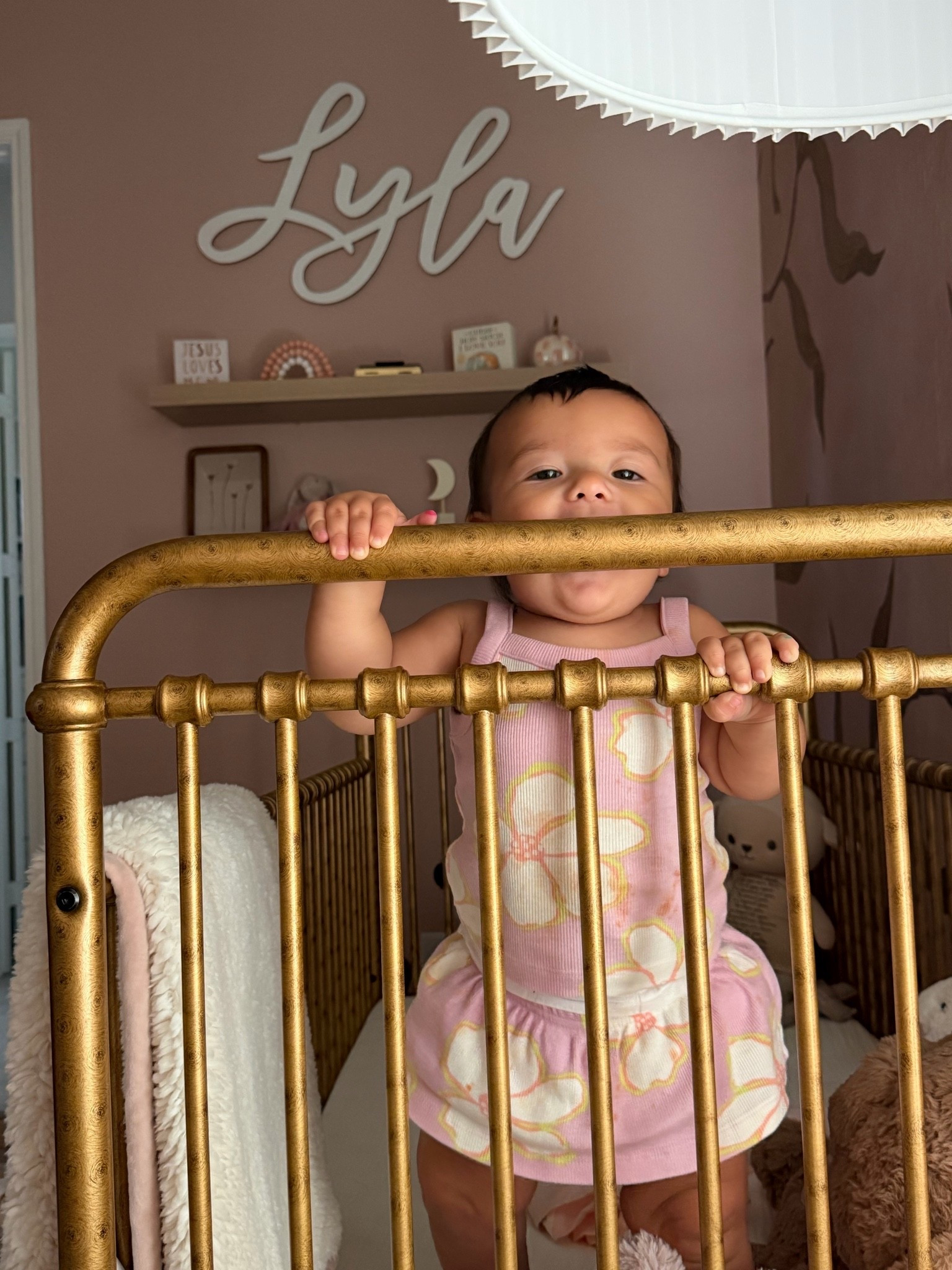 Nursery details! Crib link 

Nursery 
Babygirls room
Baby girl room inspo 
Home

#LTKmomlife #LTKBaby #LTKKids