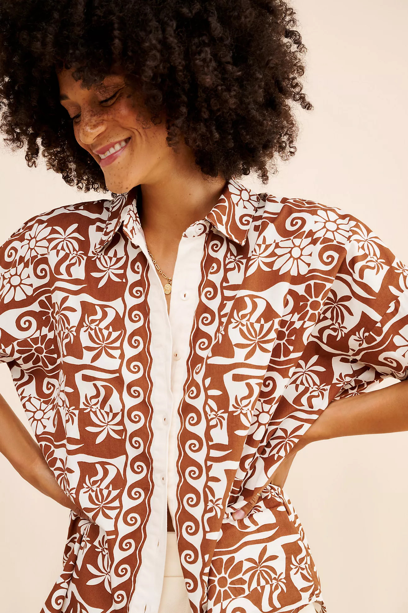 Poplin Long-Sleeve Buttondown Shirt | Anthropologie (US)