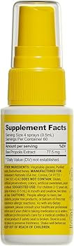 Kids Propolis Throat Spray - Natural Immune Support & Sore Throat Relief - by BEEKEEPER'S NATURAL... | Amazon (US)