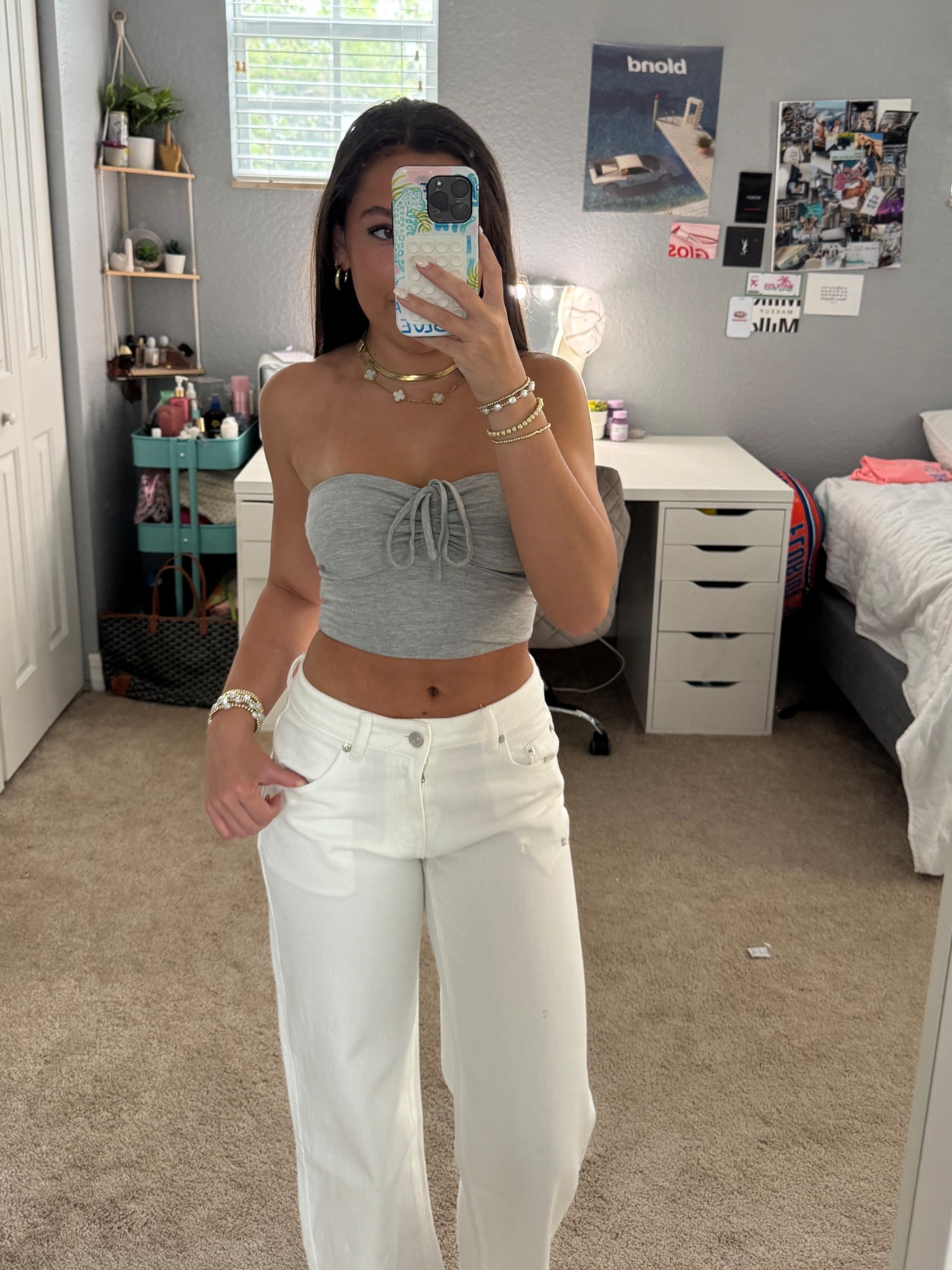super cute and basic summer outfit! wore this out yesterday and got so many compliments  - jeans tagged same style but white 

#LTKSeasonal #LTKSummerEdit #LTKFindsUnder50