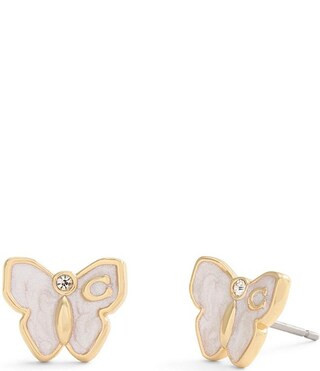COACH Signature Butterfly Stud Earrings | Dillard's | Dillard's