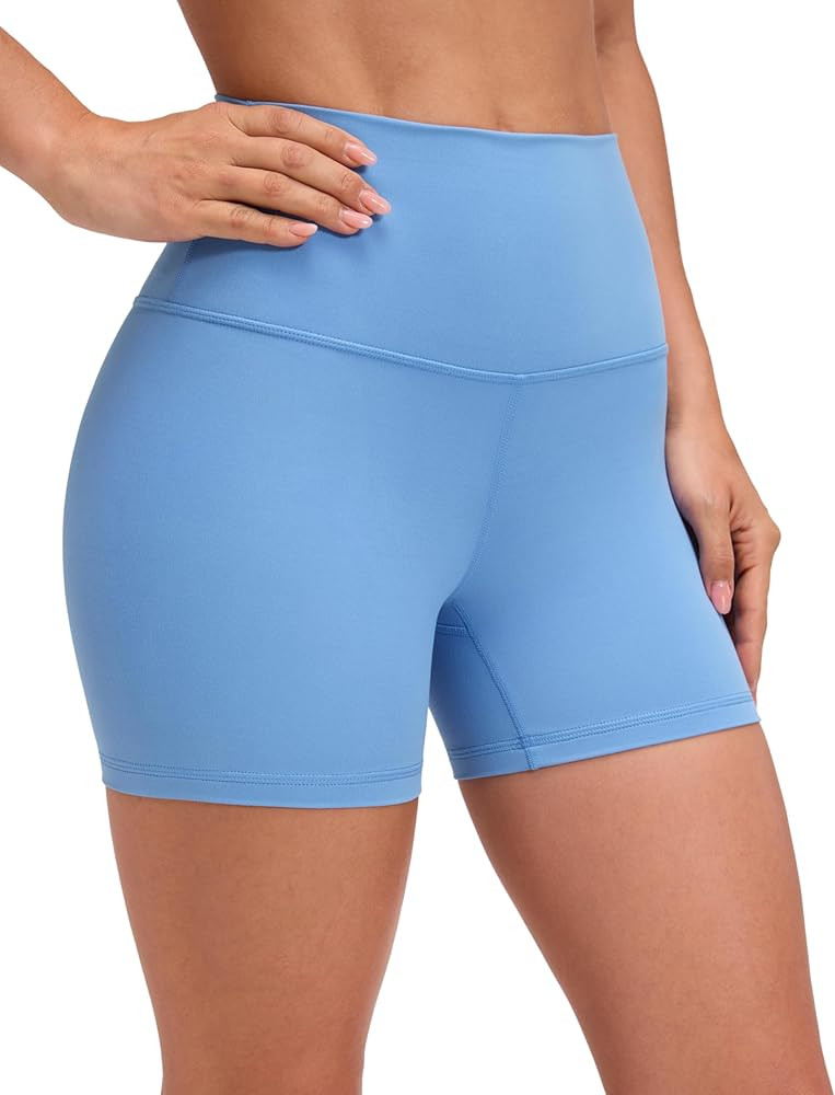 CRZ YOGA Butterluxe Biker Shorts 4'' - High Waisted Booty Workout Volleyball Yoga Womens Spandex | Amazon (US)