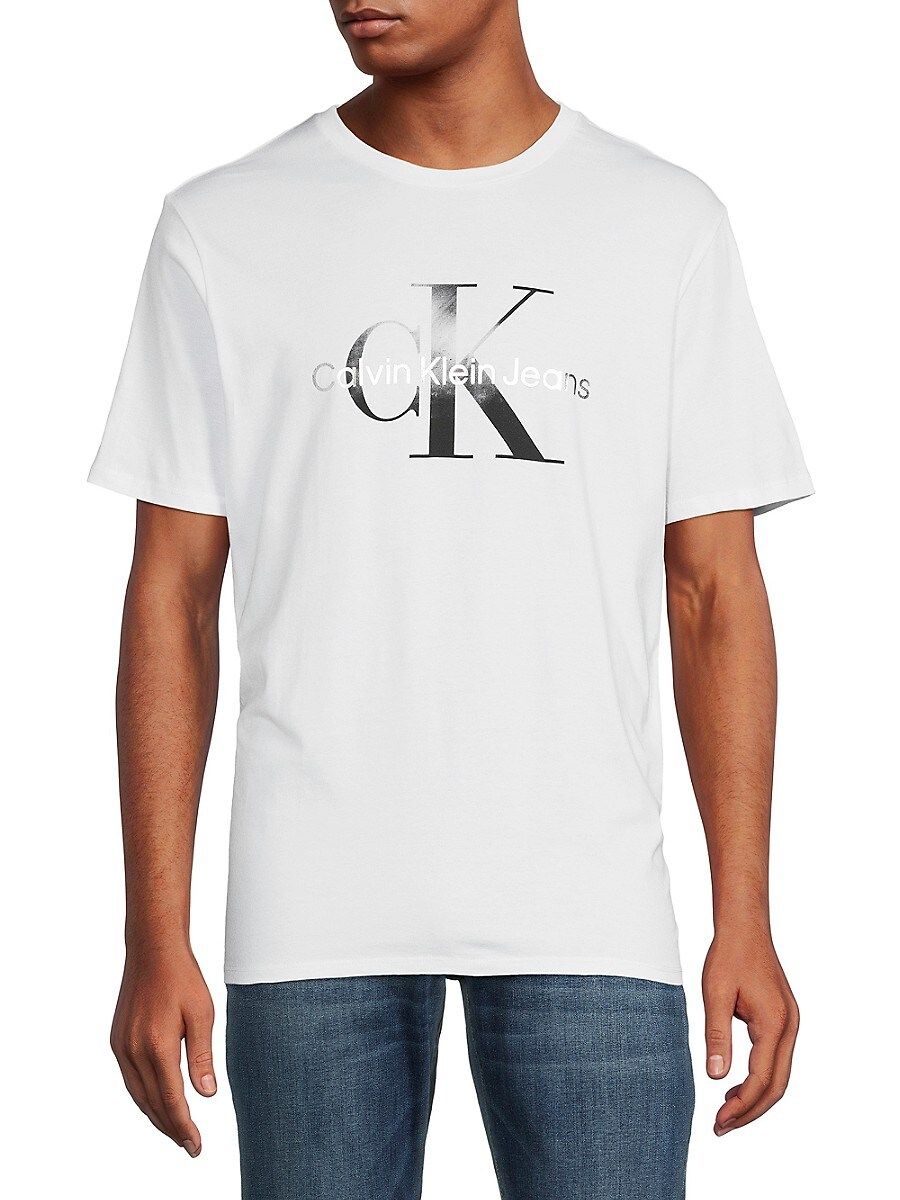 Calvin Klein Jeans Men's Monogram Graphic T-Shirt - Brilliant - Size S | Saks Fifth Avenue OFF 5TH
