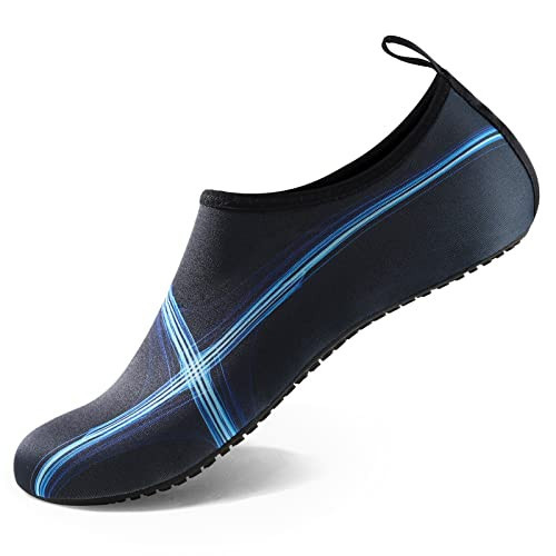 Water Shoes for Women Men Quick-Dry Aqua Socks Swim Beach Barefoot Yoga Exercise Wear Sport Accessories Pool Camping Must Haves Adult Youth Size 11.5-12.5Women/10.5-11.5Men | Amazon (US)