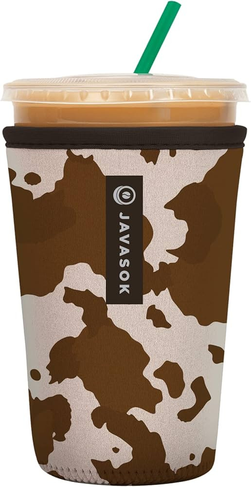 Sok It Java Sok Iced Coffee & Cold Soda Insulated Neoprene Cup Sleeve (Cowgirl, Medium: 24-28oz) | Amazon (US)
