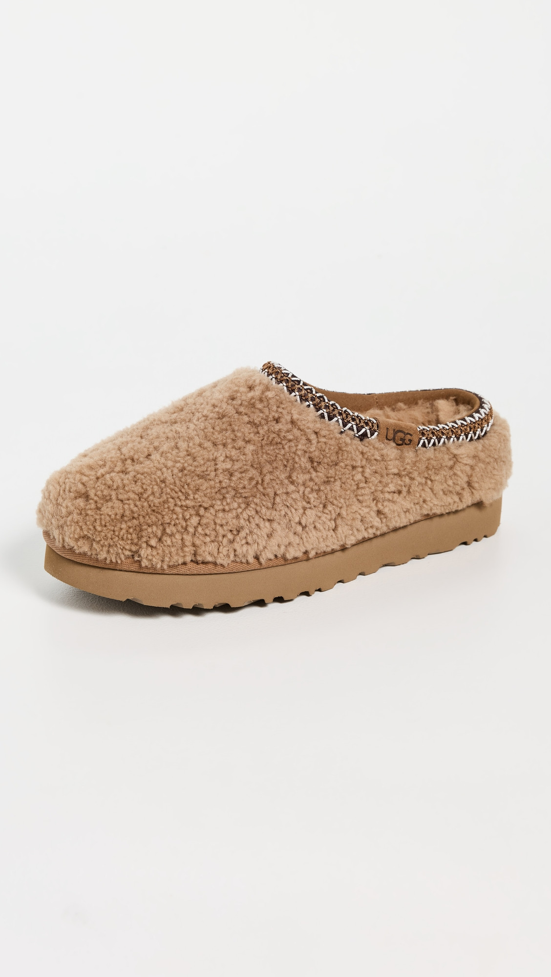 UGG Tasman Maxi Curly Slippers Chestnut 5 | Shopbop