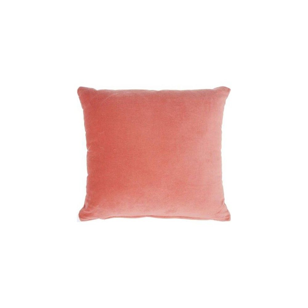 16""x16"" Solid Velvet Square Throw Pillow Blush - Nourison | Target