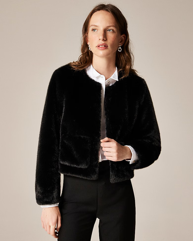 Faux-fur lady jacket | J. Crew US