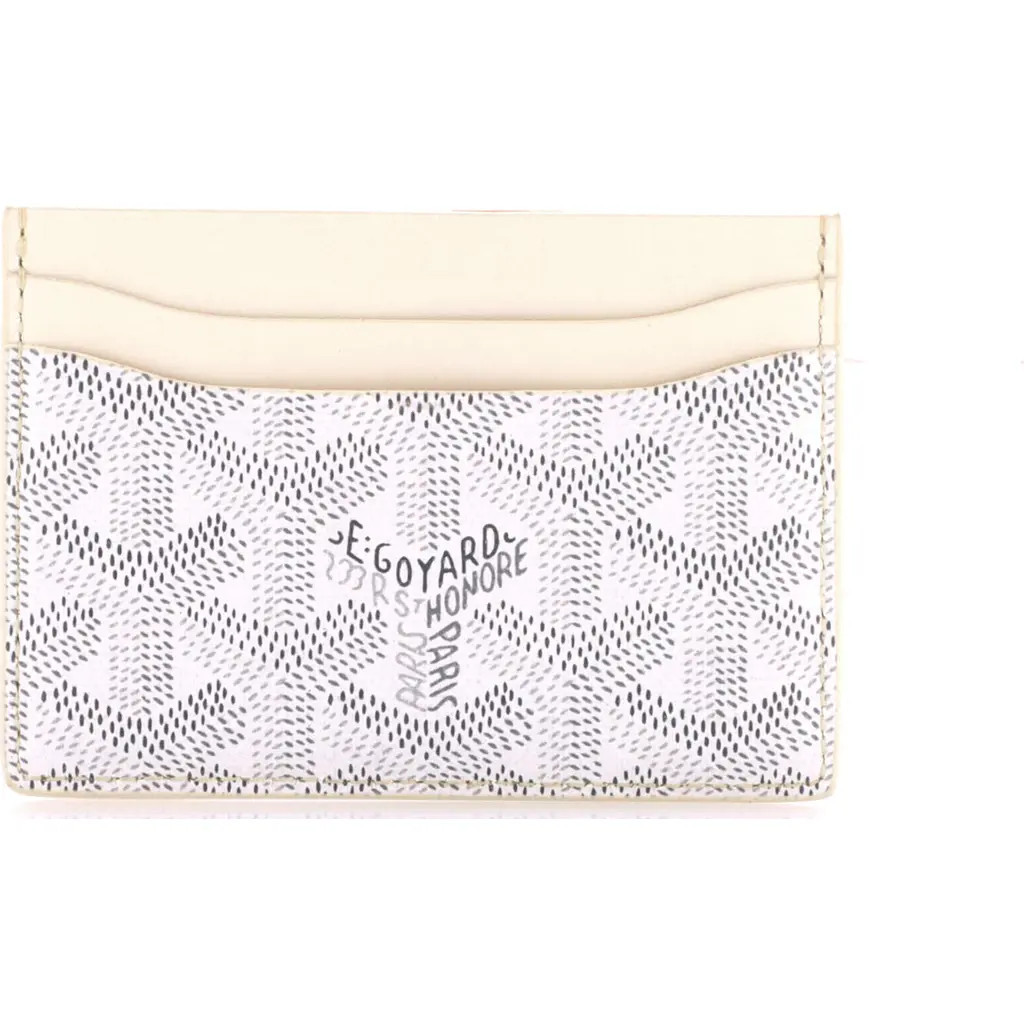 Pre-Owned Goyard Saint Sulpice Card Holder Coated Canvas in Gray at Nordstrom | Nordstrom