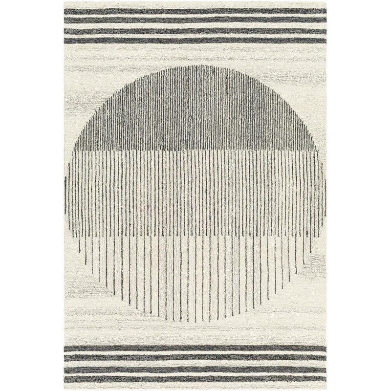 Uptown Geometric Hand Tufted Wool Area Rug | Wayfair North America