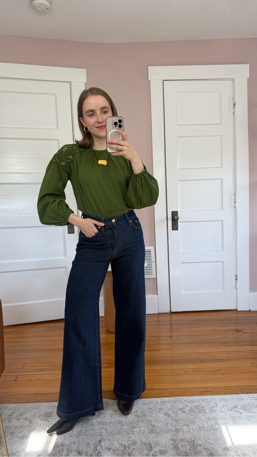 $31 viral wide leg jeans!
Elongating and slimming 
Use code ADDON
Wearing 25 petite
Xs blouse 


#LTKPetite #LTKootd #LTKFindsUnder50