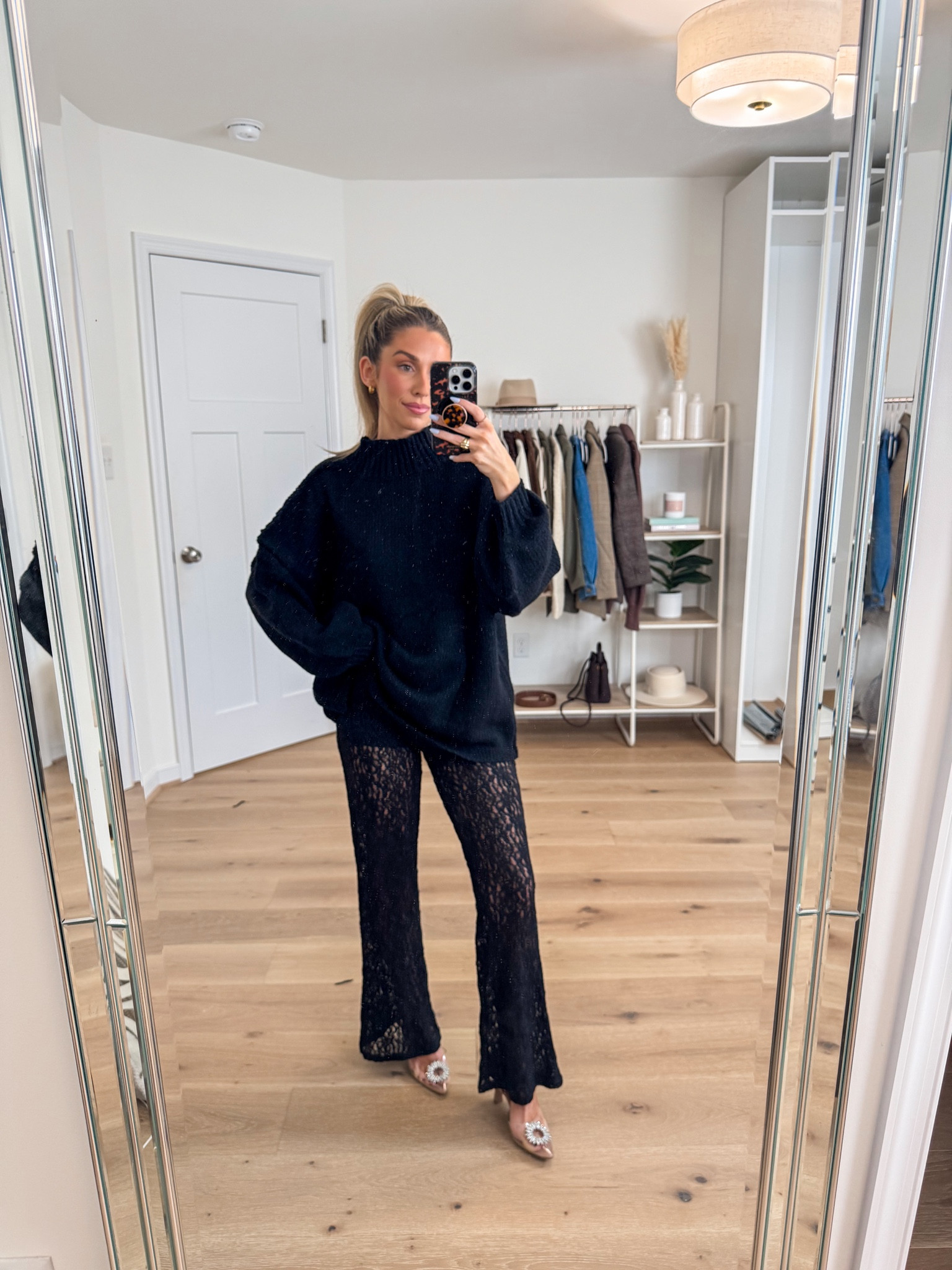 Valentines outfit inspo 
+ sweater: small
+ lace pants: xxs 

Date night outfit 
Galentines outfit 
Valentines outfit women 
Lace pants 
Valentines ootd
Winter date night outfit 
Elevated casual outfit 


#LTKootd #LTKPetite #LTKValentine