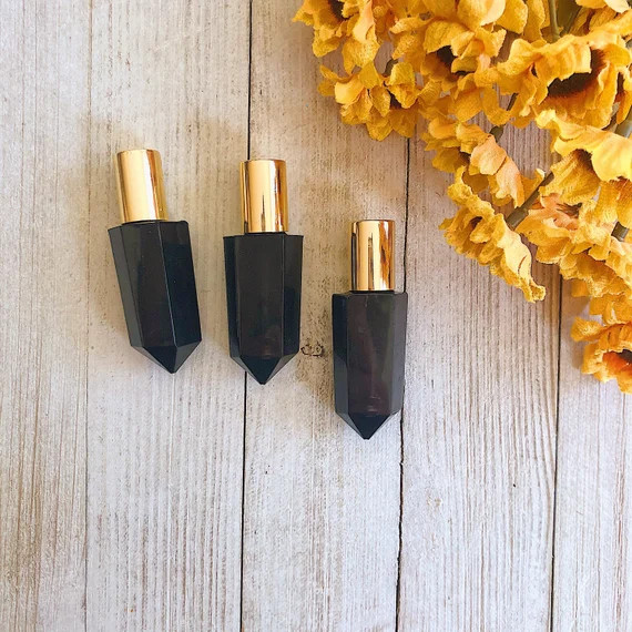 Black Crystal Roller Bottle | Etsy (US)
